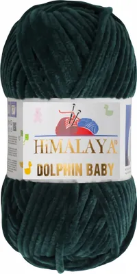 Produktbild von Strickfein Himalaya Dolphin Baby super Bulky Chenille Garn Wolle strickgarn 100 gr 80362 - tannengrün