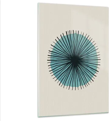 Produktbild von Bilder auf glas - Einteilig - Auge Abstraktion Modern - 80x120cm - Glasbilder - Wandbilder - Bilder - zum Aufhängen bereit - Wanddekoration aus Glas - Glas Bilder - Wandbild auf Glas - GPA80x120-4224