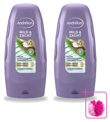 Imagen del producto de 2 acondicionadores Andrélon, fórmula suave, - 250 ml - Paquete ahorro - 2 unidades
