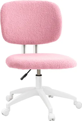Produktbild von Bürostuhl Computerstuhl drehbar, höhenverstellbar, 48 cm x 53 cm x 80-90 cm, Rosa