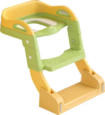 Produktbild von Multifunktions-Toilettensitz für das Töpfchentraining mit Tritthocker, Leitergriffen, faltbarer Stuhl für Kinder, Hellgrün