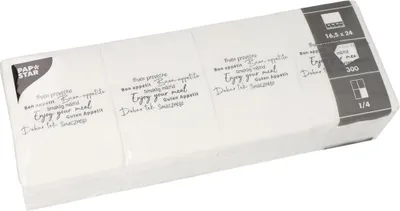 Immagine prodotto di PAPSTAR 37406 Tovagliolini PAPSTAR "DAILY Collection", bianchi