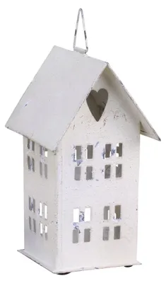 Produktbild von Teelichthaus für Kerzen Cremefarben Advent Weihnachten