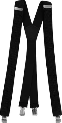 Produktbild von Fabio Farini - 1 Stück Schmales Y-Design mit 2,5cm Breite verstellbar mit extra starken Clipverschluss, Schwarz