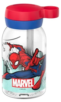 Produktbild von Mepal CAMPUS Trinkflasche mit Trinkhalm 450 ml - Spiderman