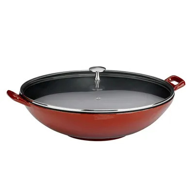 Produktbild von Kela 11947, Rund, Wok-/Bratpfanne, Rot, Emaille, 2,5 l, 210 mm