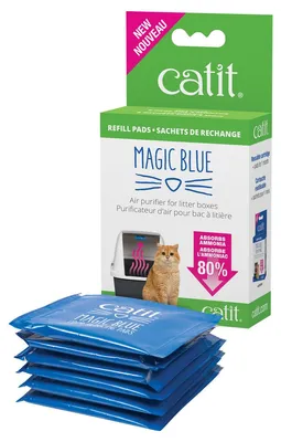 Produktbild von Katzentoiletten Filter Catit Magic Blue Nachfüllpack für 3 Monate, ca. 11 x 8,5 x 3,5 cm