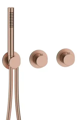 Produktbild von Herzbach MODUL7 Thermostat-Farbset 2/3 Verbraucher Copper Steel