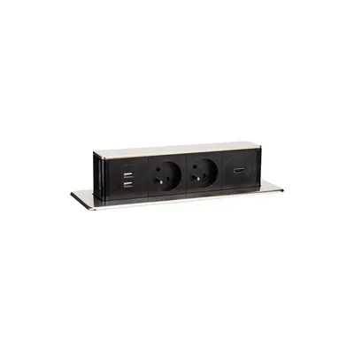 Imagen del producto de Toma de corriente extensible de 1,9 metros con 2 enchufes y 2 puertos USB, modelo SOLIGHT PP126HDMI