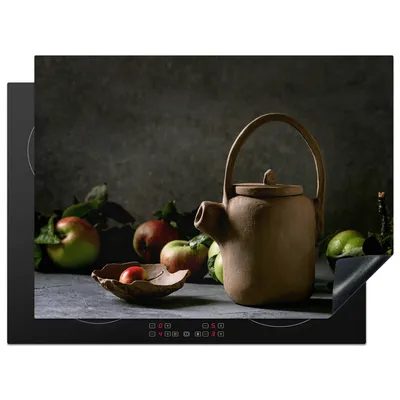 Produktbild von KitchenYeah© Herdabdeckplatte Teekanne - Tee - Stilleben , 71x52cm, Küche Deko, Glaskeramikkochfeld Herdabdeckung, Abdeckplatte fùr Kochfeld