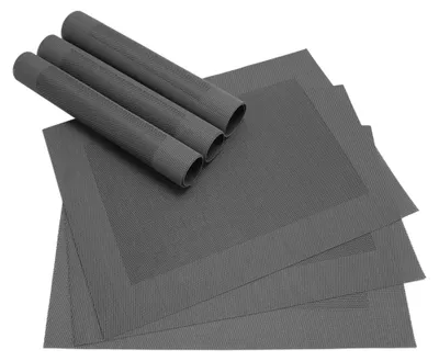 Produktbild von Tischset BORDA 6er schwarz Tischunterlage als Tischdeko