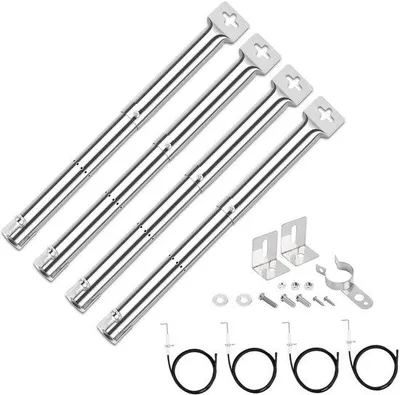 Produktbild von Famanu Universalbrenner Ersatzteile - Edelstahl - Geeignet für Campingaz und Charbroil - 31-44 cm - 4 Stück