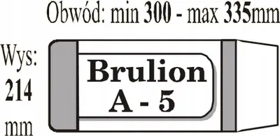 Zdjęcie produktu dla Okładka zeszytowa brulion A5 (50szt) IKS