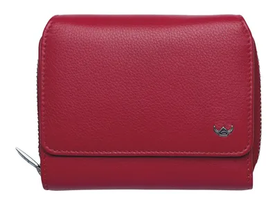 Produktbild von Golden Head Leder Geldbörse Madrid RFID Protect Zipped Billfold Coin Wallet Red rot