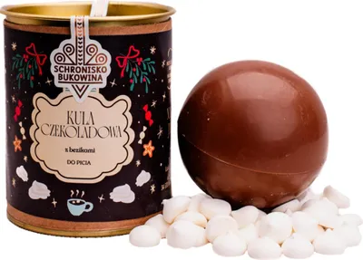 Produktbild von Schokoladenkugel mit Baiser 45g Schronisko Bukowina