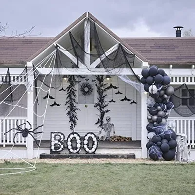 Produktbild von Papierbecher Halloween Geist Fransen 8 Stück weiß