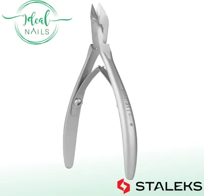 Produktbild von Nagelhautzange STALEKS SMART NS-31-4, Edelstahl, Doppelfeder, Klingenlänge 4 mm
