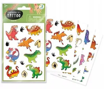 Immagine prodotto di Set di tatuaggi temporanei - Dinosauro 301104