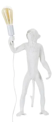 Immagine prodotto di Lampada da tavolo Monkey Bianco in resina Glam 26x34x55 cm