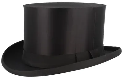 Original Chapeau Claque mit Klappmechanismus in schwarz