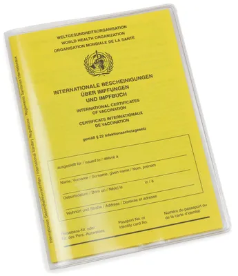Produktbild von Impfpass Hülle, glasklare Schutzhülle für aktuellen Impfausweis, transparent, reißfest und passgenau, 1 Stück