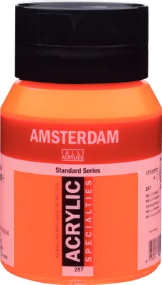 Immagine prodotto di Bottiglia di vernice acrilica Amsterdam Serie Standard 500 ml arancio reflex 257