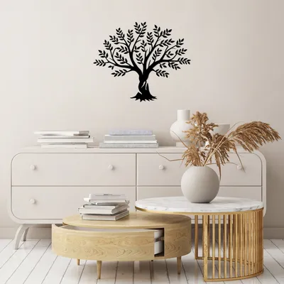 Produktbild von Wallity, Monumental- SKL2542, Schwarz, Sonstige Wohndekorationen, 85 x 70 cm, 100% Metall (Dicke: 1
