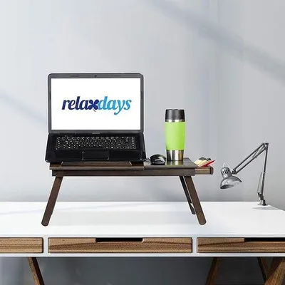 Immagine prodotto di Tavolino pieghevole per laptop da letto, 35x60x24 cm, vassoio pieghevole