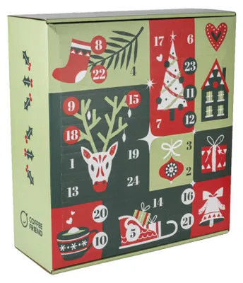 Obrázek produktu pro Adventní kalendář s kávou, edice "Coffee Friend Classic" (celá zrna kávy)