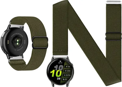 Image de Bracelet extensible en nylon, élastique, de 18 mm, 20 mm ou 22 mm, compatible avec les montres Garmin