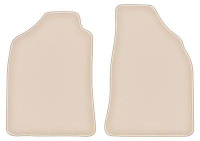Image de Tapis avant en moquette pour Mazda BT-50 2007-2012 (pick-up) – 2 pièces, beiges, sur mesure – Wielganizator FORTUNA