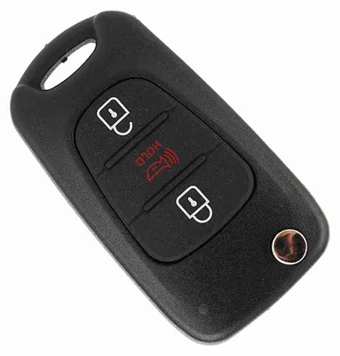 Obrázek produktu pro Černý náhradní kryt dálkového ovladače s 3 tlačítky pro klíč, určený pro model KIA Soul (nový model, označovaný jako LJ)