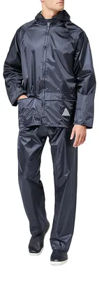 Produktbild von Result Herren Regenanzug bestehend aus Regenjacke und Regenhose, wasserdicht LT168 (XL) (Marineblau)