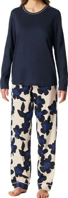 Produktbild von Schiesser Damen Schlafanzug lang Gr. 36  navy