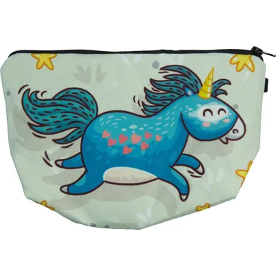 Image de Trousse de maquillage Cosey, trousse de toilette tendance - Licorne joyeuse