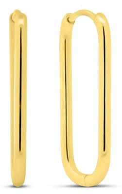 Produktbild von CO88 Collection - 8CE-70575 - Stalen Oorringen - Oorbellen - Ovaal - 13x28mm - Goudkleurig
