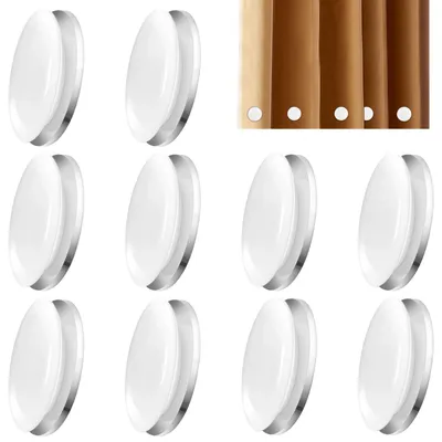Produktbild von 10er-Pack magnetische Duschvorhanggewichte, robuste Duschvorhanggewichte, magnetische Vorhanggewichte, magnetische Vorhanggewichte für Dusche, Fenster, Vorhänge und Tischdecken