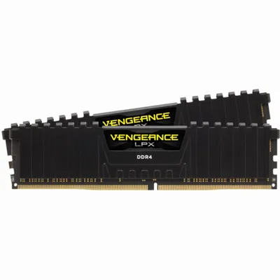 Produktbild von DIMM 16 GB DDR4-3000 (2x 8 GB) Dual-Kit (schwarz, CMK16GX4M2D3000C16, Vengeance LPX, INTEL XMP)