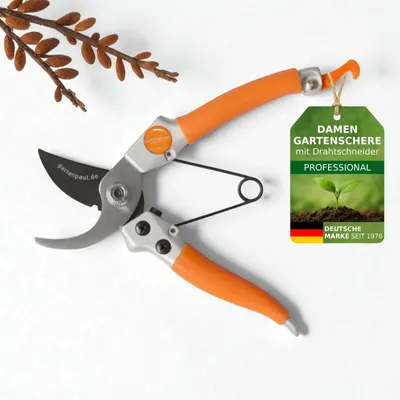 Produktbild von Gartenschere Lady, Damengartenschere, Floristenschere mit Drahtschneider Funktion in der Bypass Klinge, ausgezeichnet mit Note 1,4 Heimwerker Praxis