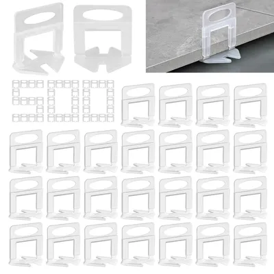 Immagine prodotto di Sistema di livellamento da 500 pezzi, 3 mm - Distanziatori e supporti per piastrelle da parete e pavimento
