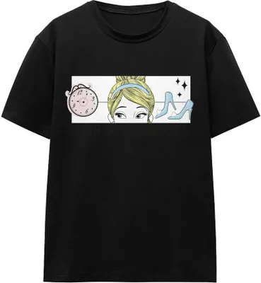 Image de Cinderella - "Dreaming Of Comfy Sneakers" T-shirt Homme/Femme Unie TV17061 (L) (Noir)