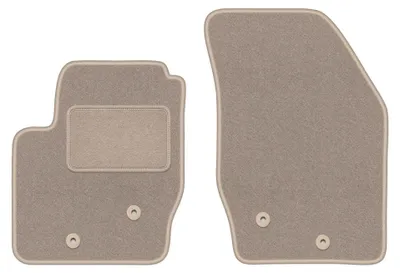 Produktbild von Velours-Fußmatten vorne für Volvo XC90 I 2002-2014 (SUV 7-Sitzer) – 2-tlg, Beige, passgenau – Wielganizator LUX