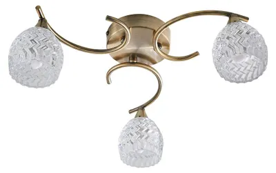 Zdjęcie produktu dla Lampa wisząca BOYER antyczna mosiężna 3xG9x15W metal wym:13,5x40x40cm IP20 Endon