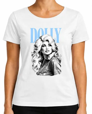 Produktbild von Dolly Parton Country Musik Legende Vintage Retro Fan Sängerin 70er Damen T-Shirt, Weiß, M