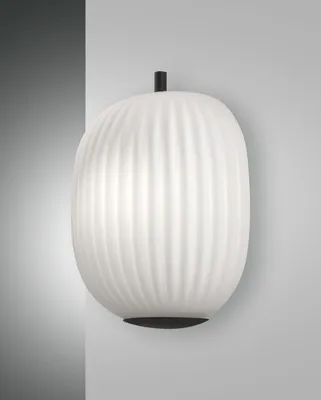 Produktbild von Fabas Luce Wandleuchte Domizia E27 310x140mm Schwarz