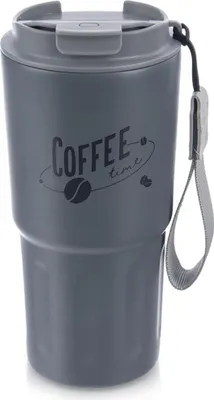 Zdjęcie produktu dla Orion | Kubek termiczny - szary - 590 ml - podwójne ścianki - izolowany kubek - stal nierdzewna