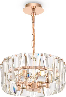 Produktbild von Maytoni Puntes Pendelleuchte MOD043PL-04G 4xE14, Gold, aus Metall, exkl. Leuchtmittel