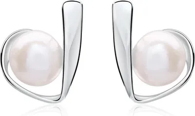 Produktbild von Perlenohrstecker für Damen von Unique aus Sterlingsilber