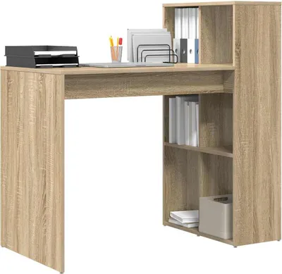 Produktbild von "2026 Aktion"Schreibtisch/Büro-Möbel - CLORIS - Computertisch moderner - Sonoma-Eiche 108 x 55 x 103.5 cm Holzwerkstoff - DEMöbel6450671