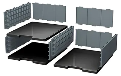 Obrázek produktu pro EXACOMPTA 360714D EXACOMPTA zásuvkový box MODULODOC Jumbo, černý / myší šedý
